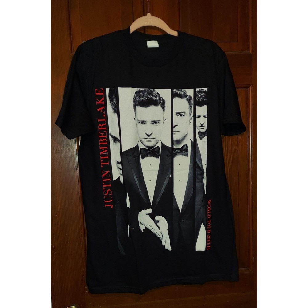 Bay Island Sportswear Justin Timberlake World Tour 2013/14 T-Shirt Size Large